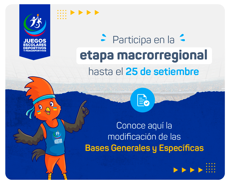 Juegos Escolares Deportivos y Paradeportivos Minedu